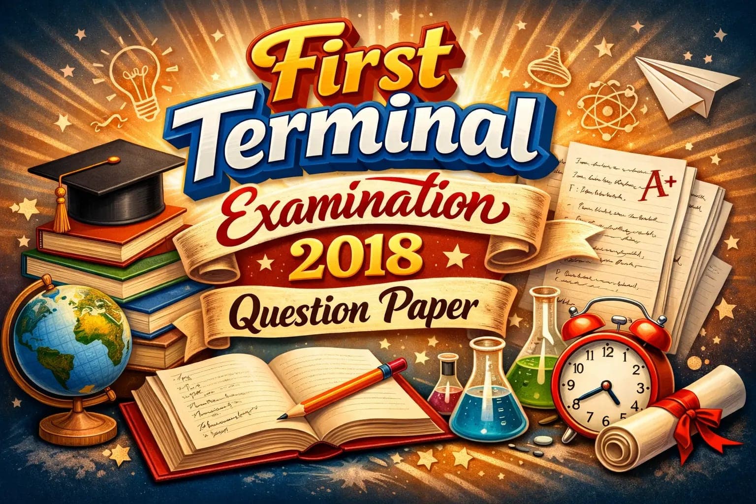 First Terminal Examination 2018 Question Paper