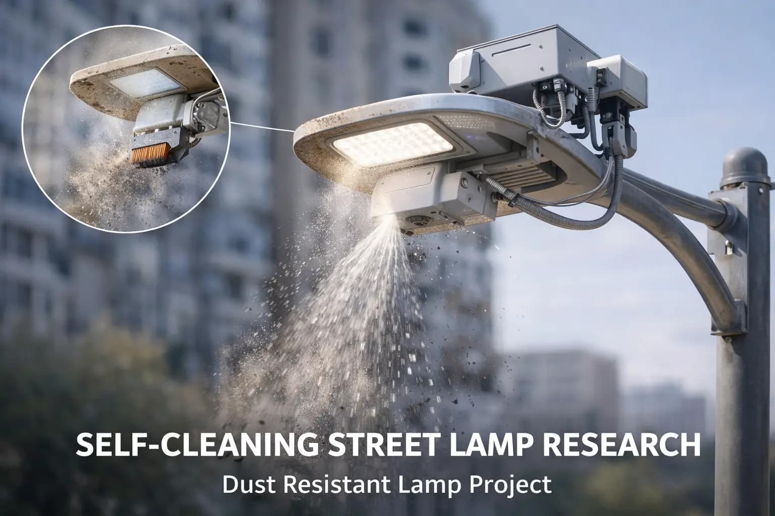 Self Cleaning Street Lamp Research Dust Resistant Lamp Project Exist