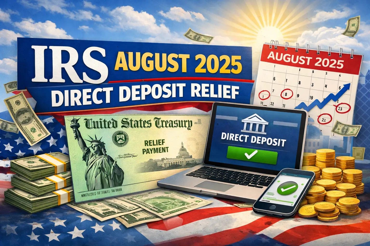 IRS August 2025 Direct Deposit Relief