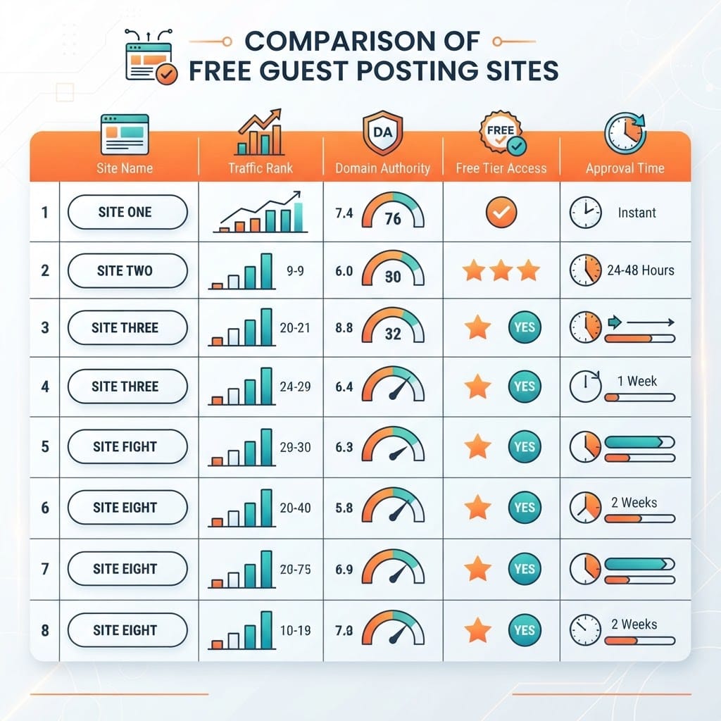 Free Sites Comparison